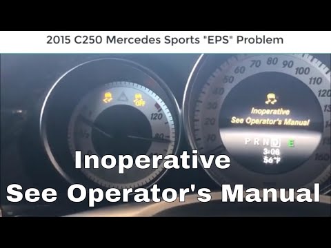 How To Fix Mercedes C250 ESP Light That Stays On And Can Not Use The Cruise Control Code : C220500