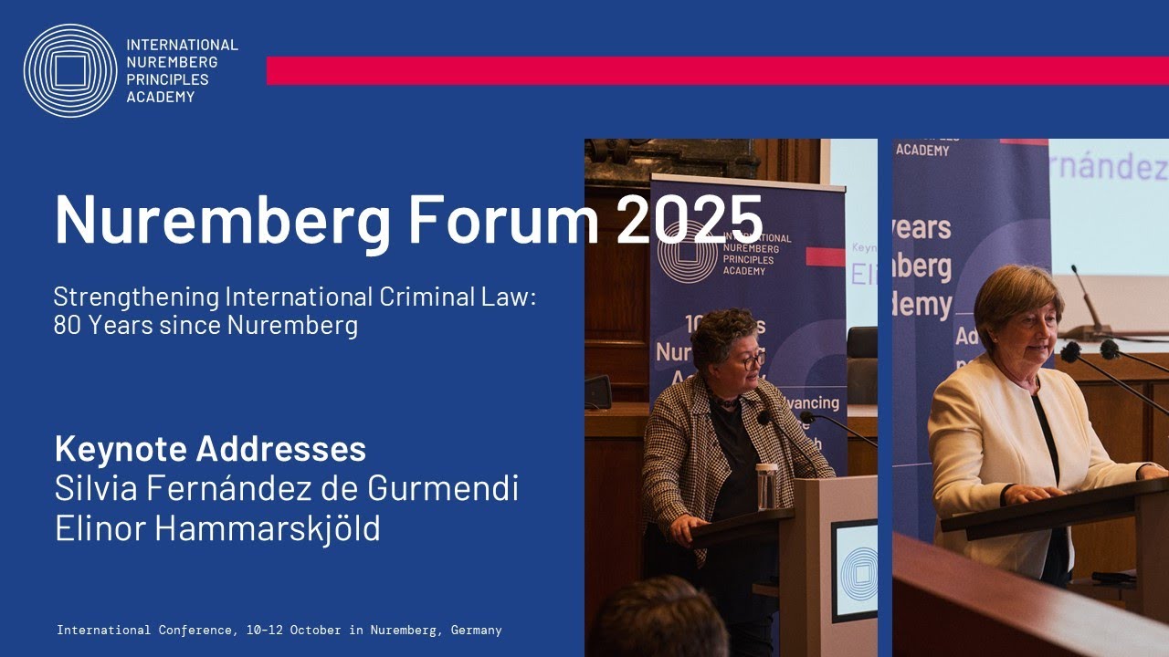 Nuremberg Forum 2025 – Keynote Addresses
