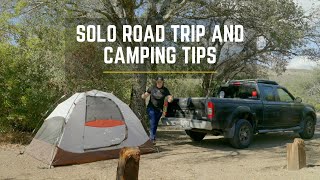 Solo Road Trip and Camping Tips