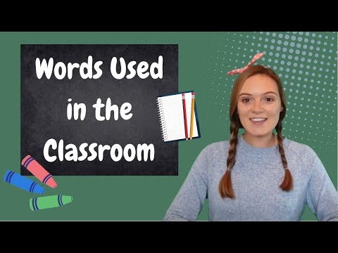 Words Used in the Classroom Repeat After Me Learn English EAL
