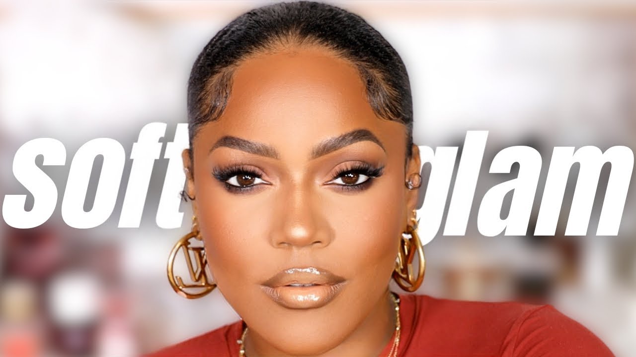 SOFT GLAM CLEAN GIRL MAKEUP LOOK for SLEEK BUN