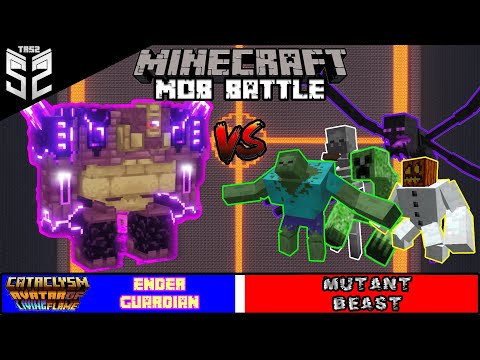 Ender Guardian VS Mutant Beasts in Minecraft | Mob Battles | TRS2