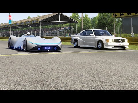 Mercedes-Benz Vision EQ Silver Arrow Concept vs Mercedes-Benz 500 SEC w126 SEC Konig Biturbo