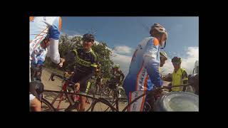 Vidéo de l'arrivée des cyclistes espagnols