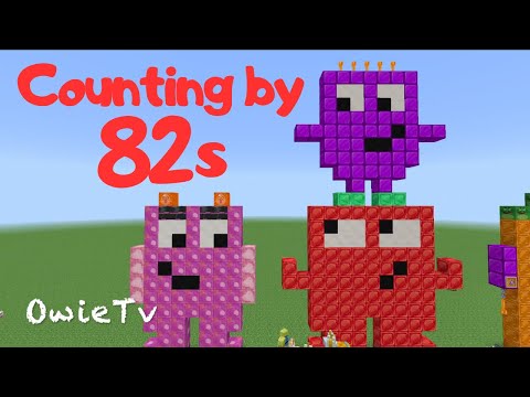 Owie Tv - Counting by 82s Song | Minecraft Numberblocks | Skip Counting Songs for Kids