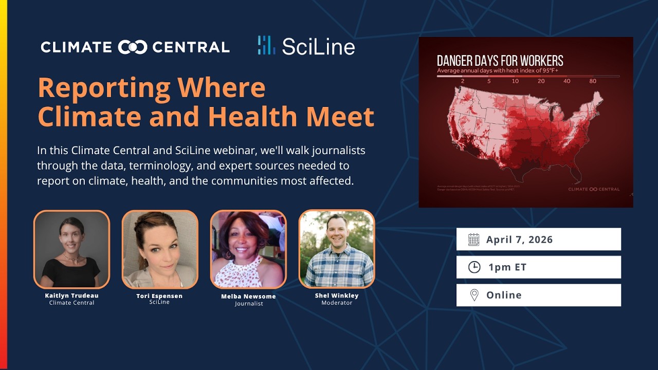 WEBINAR REPLAY: Reporting Where Climate and Health Meet