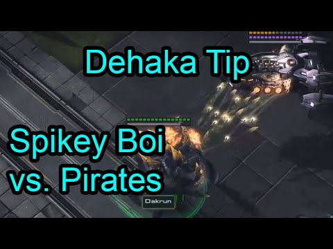 Starcraft 2 Coop Commander Tips - Dehaka - Clearing Both Pirate Ships with One Dakrun