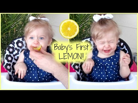 BABY'S FIRST LEMON - HILARIOUS REACTION!! Video
