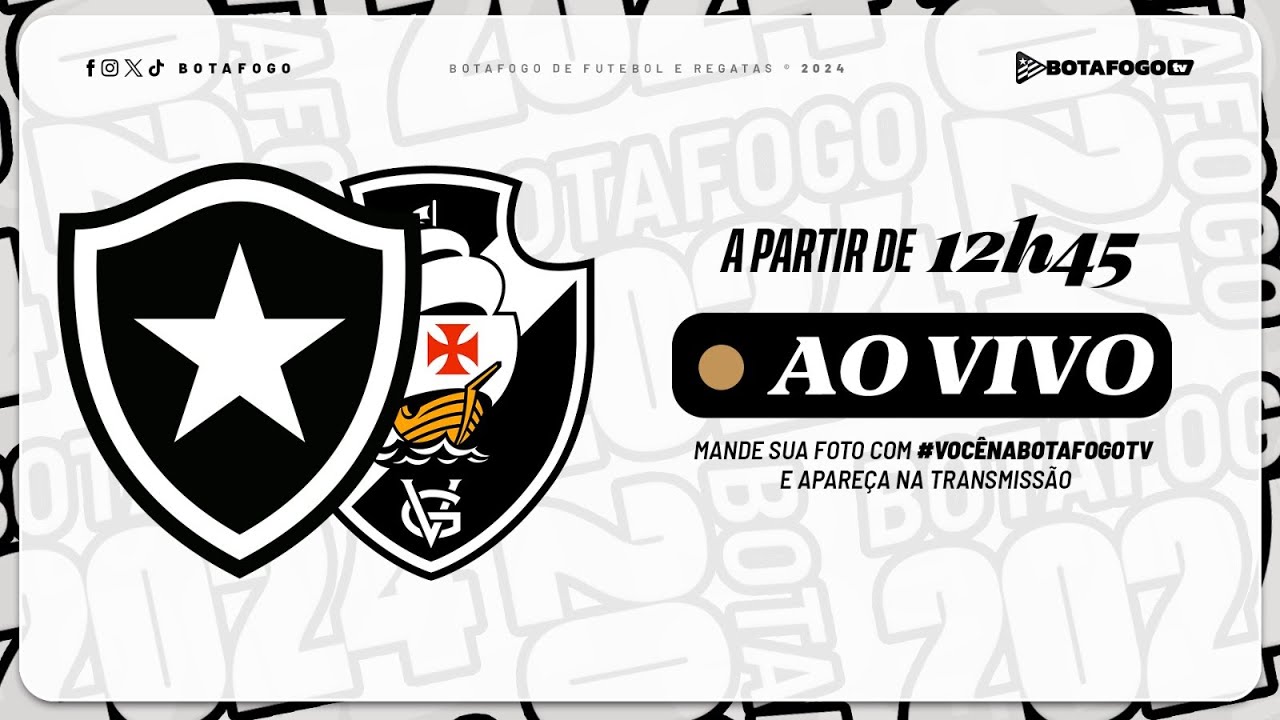 AO VIVO | Botafogo enfrenta o Vasco pelo Campeonato Carioca Sub-15 e Sub-17