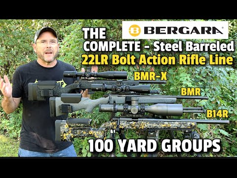 BERGARA'S Steel Barrel Rimfire Bolt Action 22s - The BMR, BMR-X, and the B14R at 100 yards