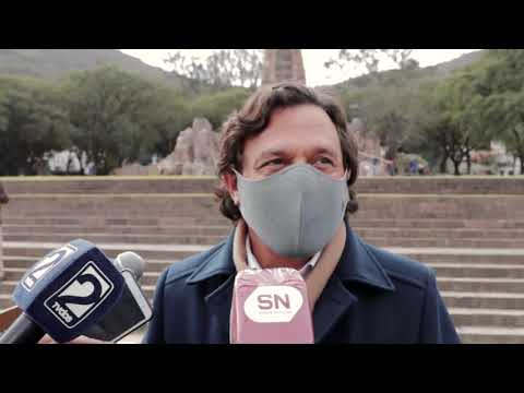 El Gobernador supervisó las obras de puesta en valor de la zona del monumento al general Güemes