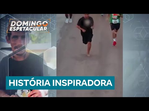 Man participates in race wearing flip-flops and goes viral on social media.