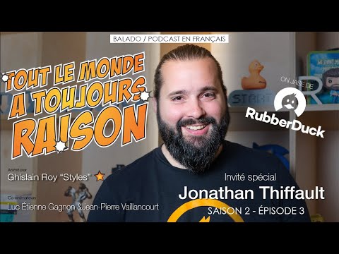 Notre invité Jonathan Thiffault PDG et Fondateur de RUBBERDUCK CMS - TLMATR Saison 2 Episode 3