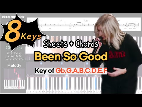 Been So Good -Elevation Worship | Key of Gb, G, A, B, C, D, E, FㅣPiano coverㅣWorship Piano Tutorials