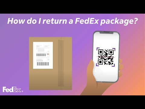 Part of a video titled How do I return a FedEx package? - YouTube