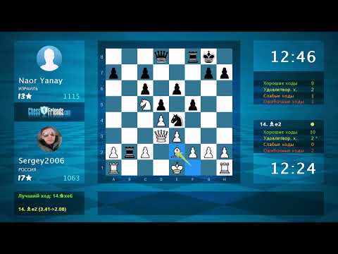 Chess Game Analysis: Sergey2006 - Naor Yanay : 1-0 (By ChessFriends.com)