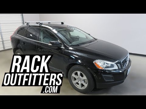 2009 to 2017 Volvo XC60 with Thule Rapid Podium AeroBlade Roof Rack Crossbars