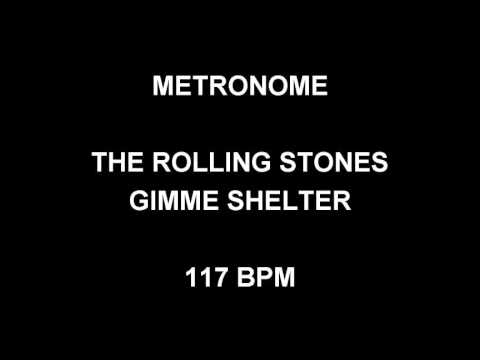 METRONOME 117 BPM The Rolling Stones GIMME SHELTER