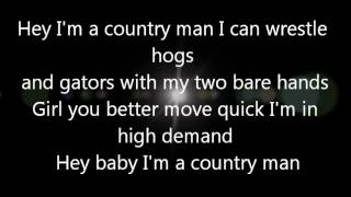 Luke Bryan Country Man Lyrics