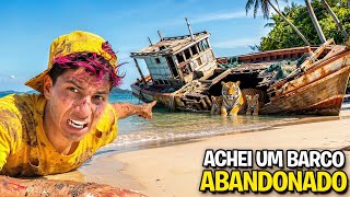 ENCONTREI UM BARCO ABANDONADO NA ILHA *O pior aconteceu !