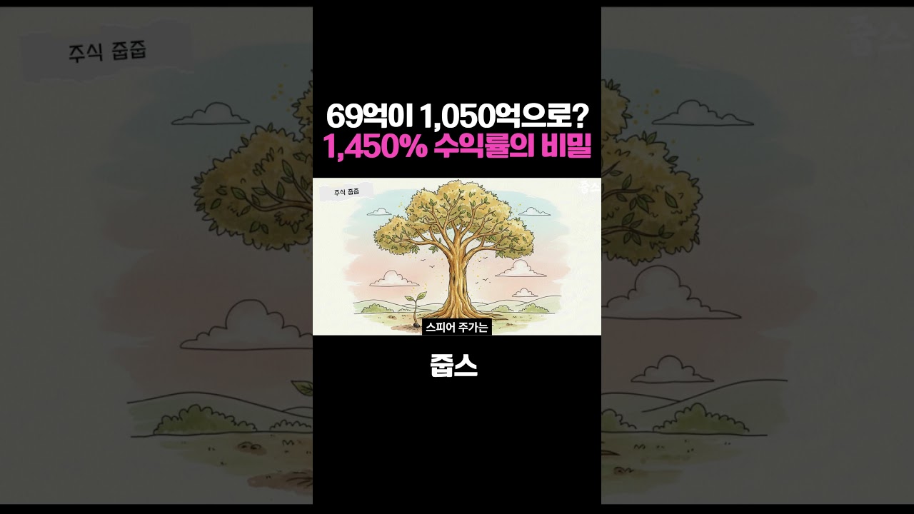 69억이 1,050억으로?1,450% 수익률의 비밀