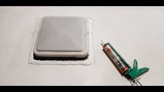 Resealing RV Roof Vents: Removing The old sealer and resealing with Dicor.