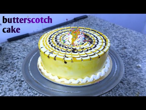 Butterscotch cake recipe | Butterscotch cake design | new cake decorating | cake decorating birthday