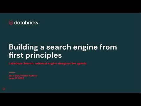Watch: Building Search for Agents with Lakebase