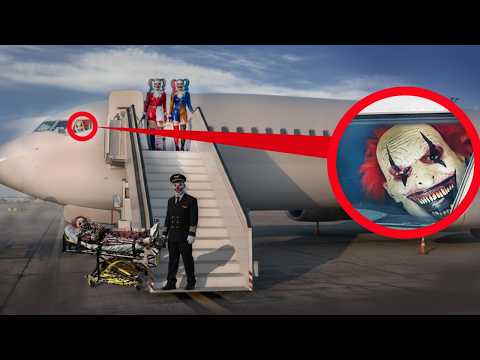 if you ever see clowns on an airplane RUN off the plane immediately!!