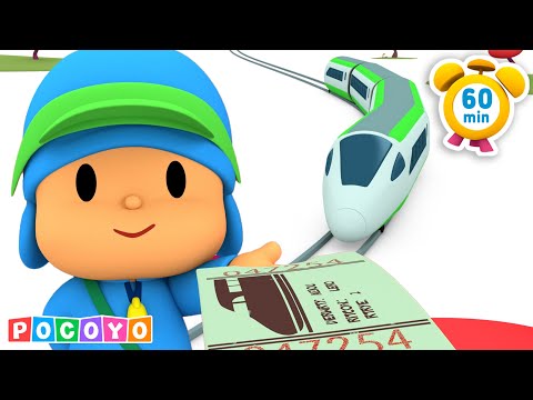 🚂 All Aboard the TRAIN! ☺️ Let's go on a trip! | Pocoyo English | Cartoons & Trains for Kids