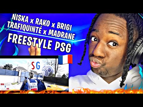 Niska ft. Rako, Brigi, Trafiquinté, Madrane - Freestyle PSG (Clip officiel) | REACTION
