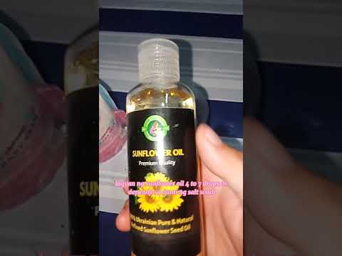 Paano pumuti at kuminis ang balat using Body Scrub and Sunflower Oil