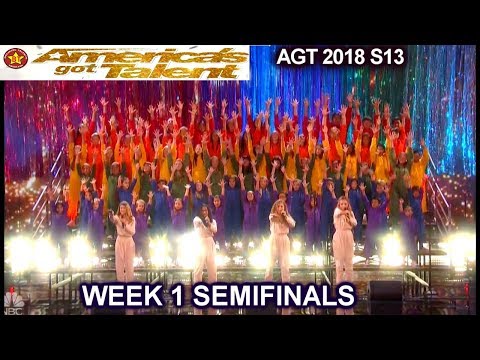 Voices of Hope Children's Choir "Defying Gravity" AWESOME Semifinals 1 America's Got Talent 2018 AGT