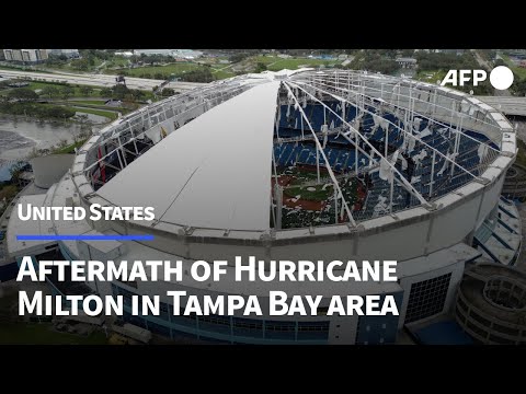 Video | Hurricane Milton tears roof off Tropicana Field, leaving Florida coast in ruins | AFP