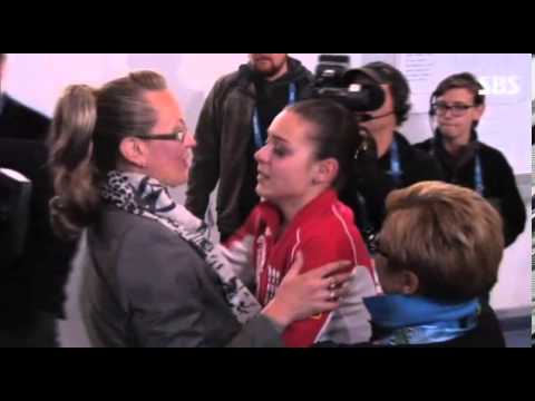 Russian judge hugs Russian gold medalist skater she judged