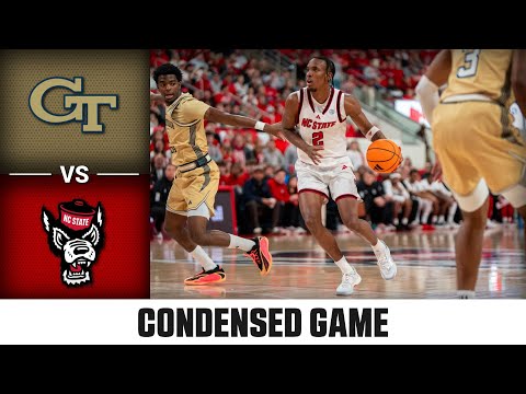 Georgia Tech vs. NC State Condensed Game | 2025-26 ACC Men's Basketball