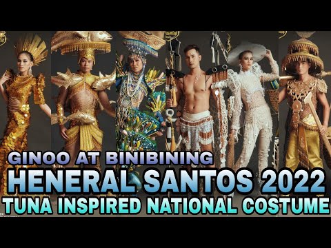 GINOO AT BINIBINING HENERAL SANTOS 2022 | Candidates in their Tuna Inspired National Costume