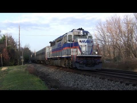 MARC Commuter Trains on the Brunswick Line