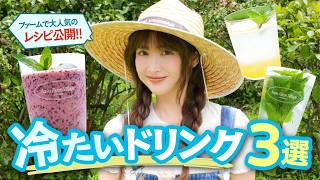 【自宅で簡単！】夏ドリンクレシピ3選