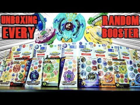 Unboxing ALL Beyblade Random Boosters!