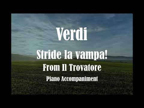 Stride la vampa - KARAOKE - Verdi