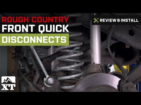 Jeep Wrangler Rough Country Front Quick Disconnects (1997-2006 TJ) Review & Install