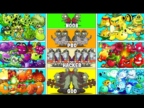 PvZ2 Tournament - 6 Best Color Team Plants - Who Will Win ?