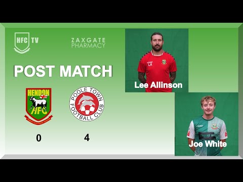 Lee Allinson & Joe White post match v POOLE TOWN - 22 April 2023