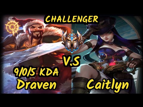 GGS Deftly (DRAVEN) vs CAITLYN - 9/0/5 KDA BOTTOM ADC CHALLENGER GAMEPLAY - NA