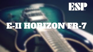 ESP E-II Horizon FR-7 black turquoise burst - Video