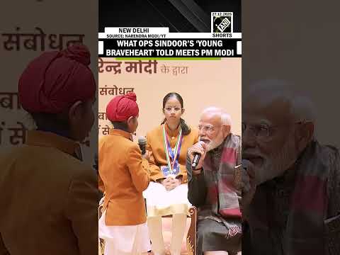 What Operation Sindoor ‘little star’ told PM Modi after winning PM Modi Rashtriya Bal Purskar