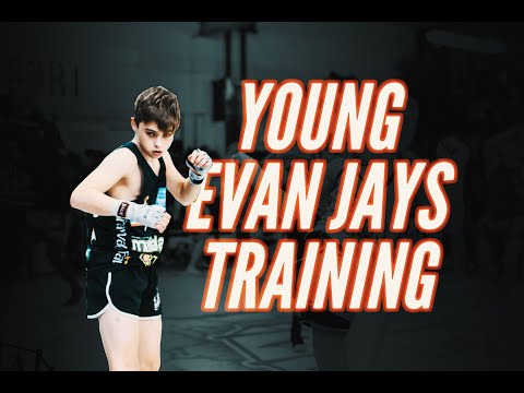 Young Evan Jays training at Ben Fleet Muay Thai