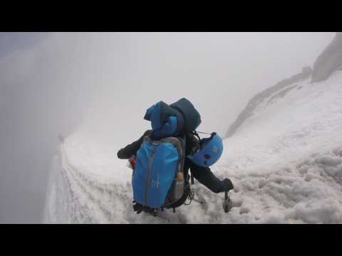 Man nearly falls to death on Aiguille du Midi Arete, Chamonix Mont Blanc