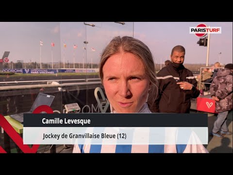 Camille Levesque, jockey de Granvillaise Bleue (05/03 à Vincennes)